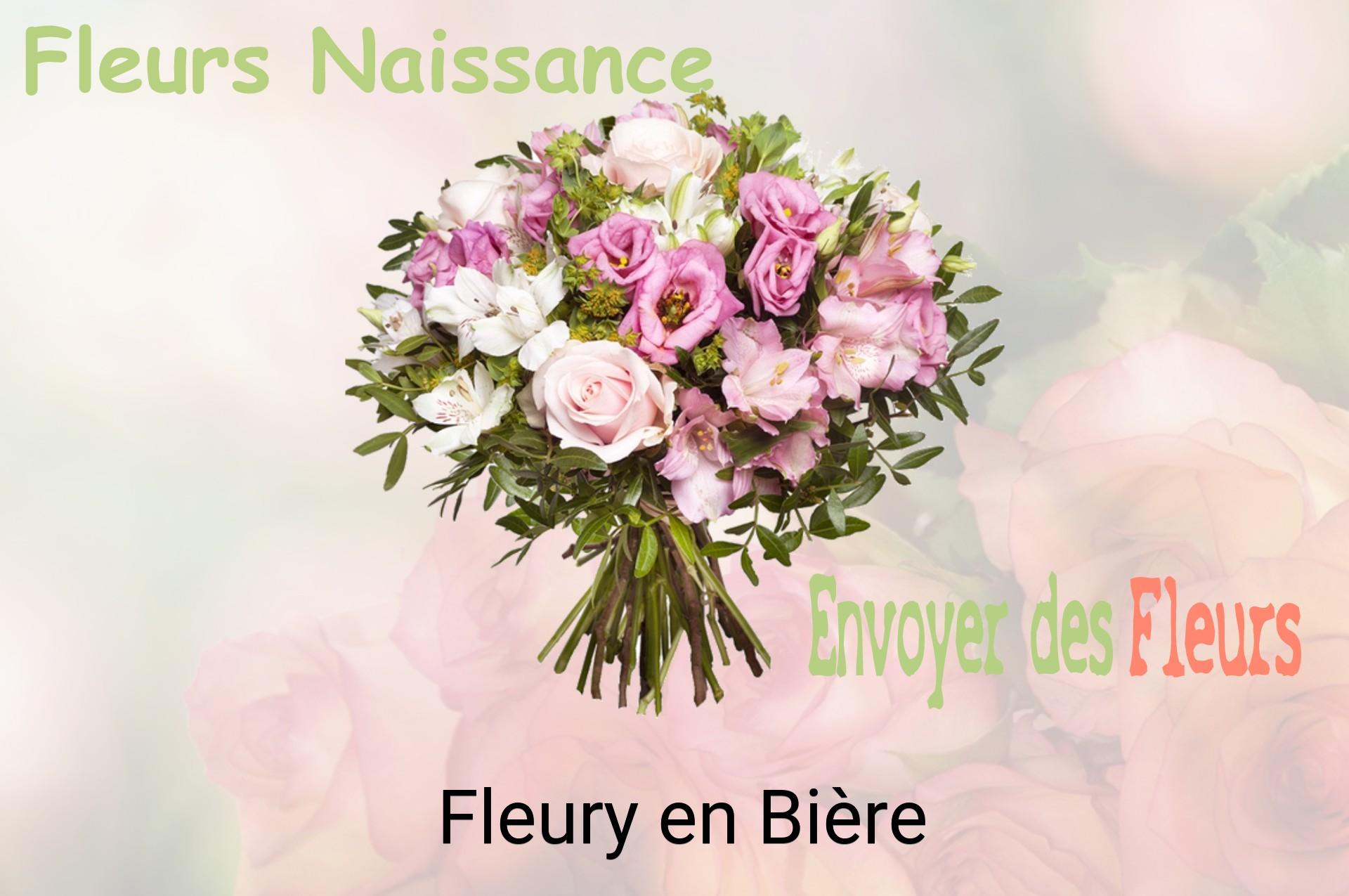 Bouquet de fleurs de naissance livré à Fleury-en-Bière